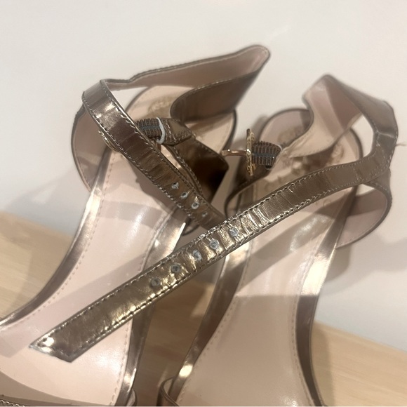 Vince Camuto Gold Sorell Heels - Picture 5 of 8